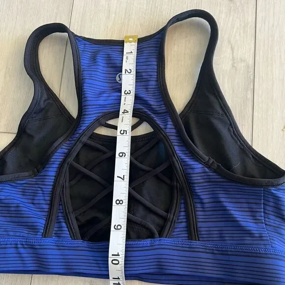 Lululemon Sweaty Or Not Bra  KLUP/BLK size 10 - Picture 3 of 7